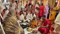 Shri Paduka Pujana by organising committee members Chittorgarh Camp (10 March 2025)